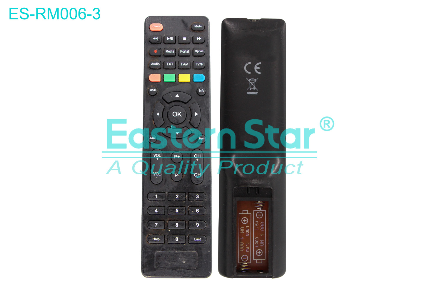 ES-RM006-3 Compatible for / Smart TV Remote Control R/M 45 Keys