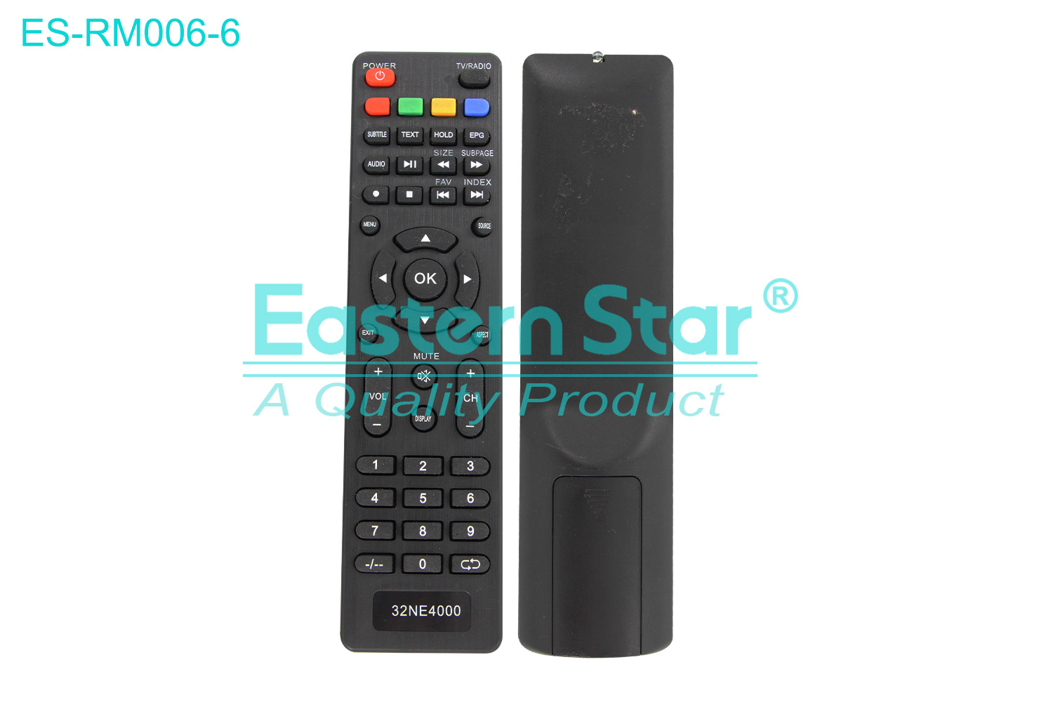 ES-RM006-6 Compatible for / Smart TV Remote Control R/M 45 Keys