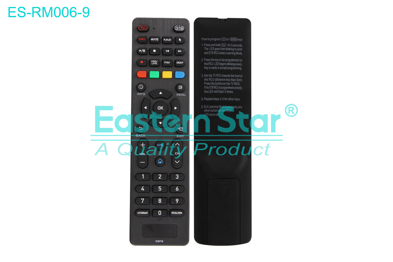 ES-RM006-9 Compatible for / Smart TV Remote Control R/M 45 Keys