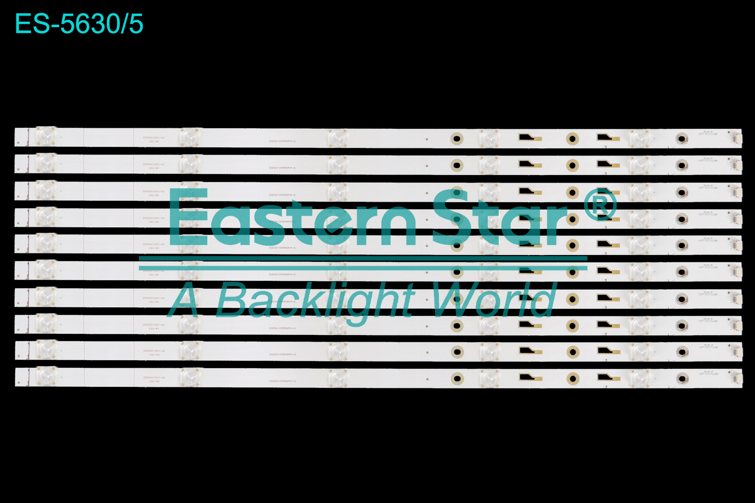 ES-5630 LED TV Backlight use for 55" Storm 55X4、55R4、55R5、55A15A  DS55M6M-DS13-V01、202006-DS55M6M04-01、DS55M6M-DS08-V01 LED BACKLIGHT STRIP(10)