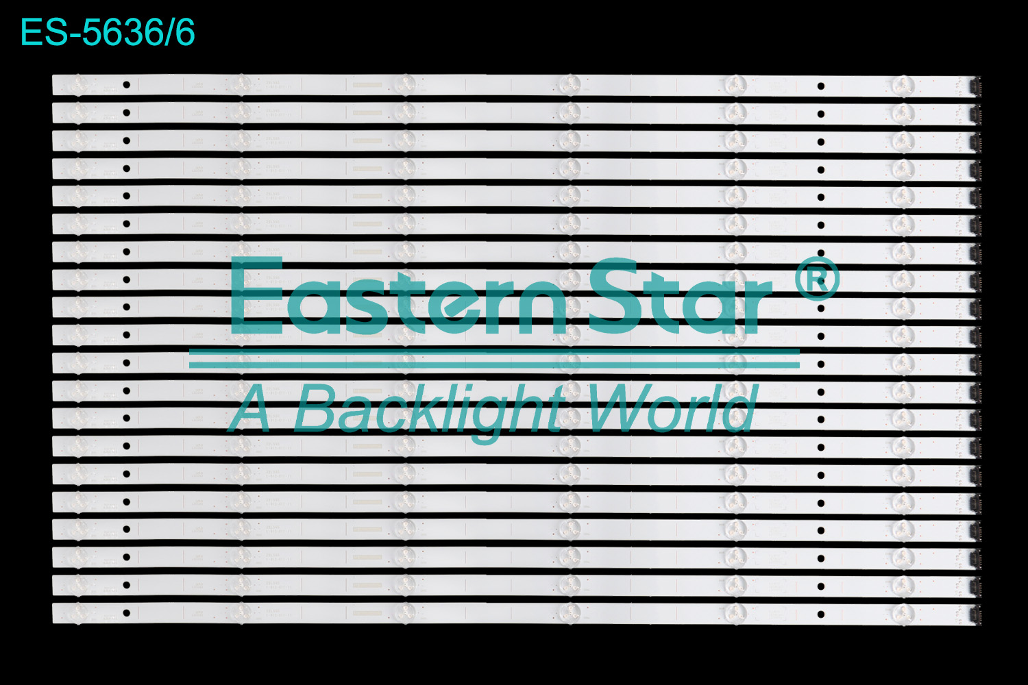 ES-5636 LED TV Backlight use for 65"  Sony XR-65X90K SXR-65X94K XBR-65X90CH XBR-65X900H XR-65X90J XR-65X92K XR-65X93K  22LS65 1-013-011-11 52303 VE0804CI L200072 LED BACKLIGHT STRIP(20)
