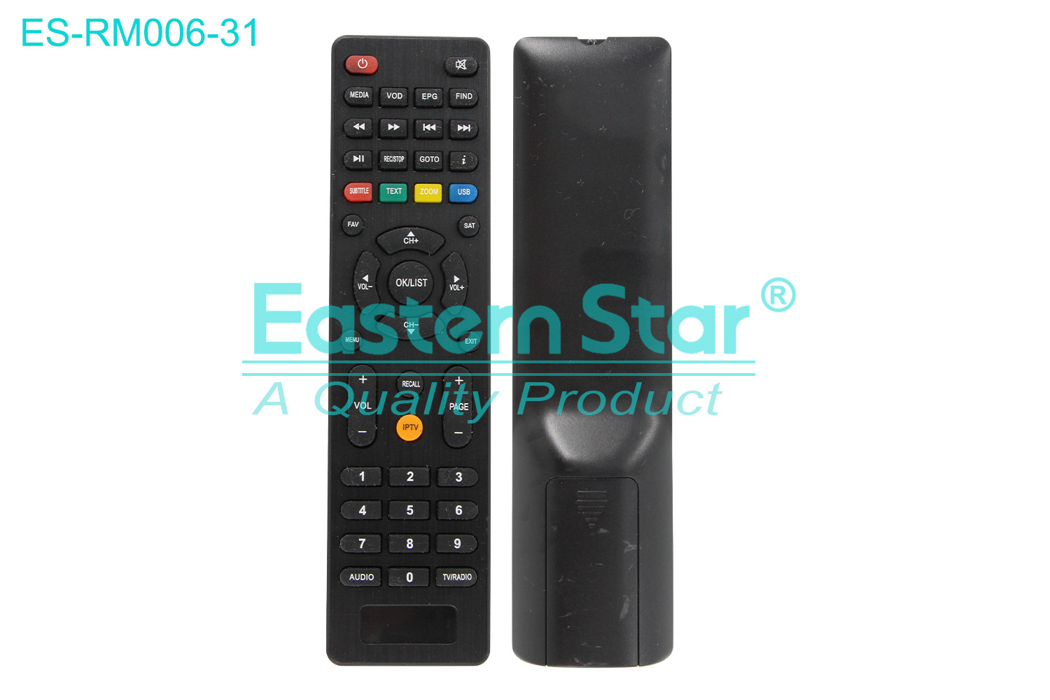 ES-RM006-31 Compatible for Yumatu Smart TV Remote Control R/M 45 Keys