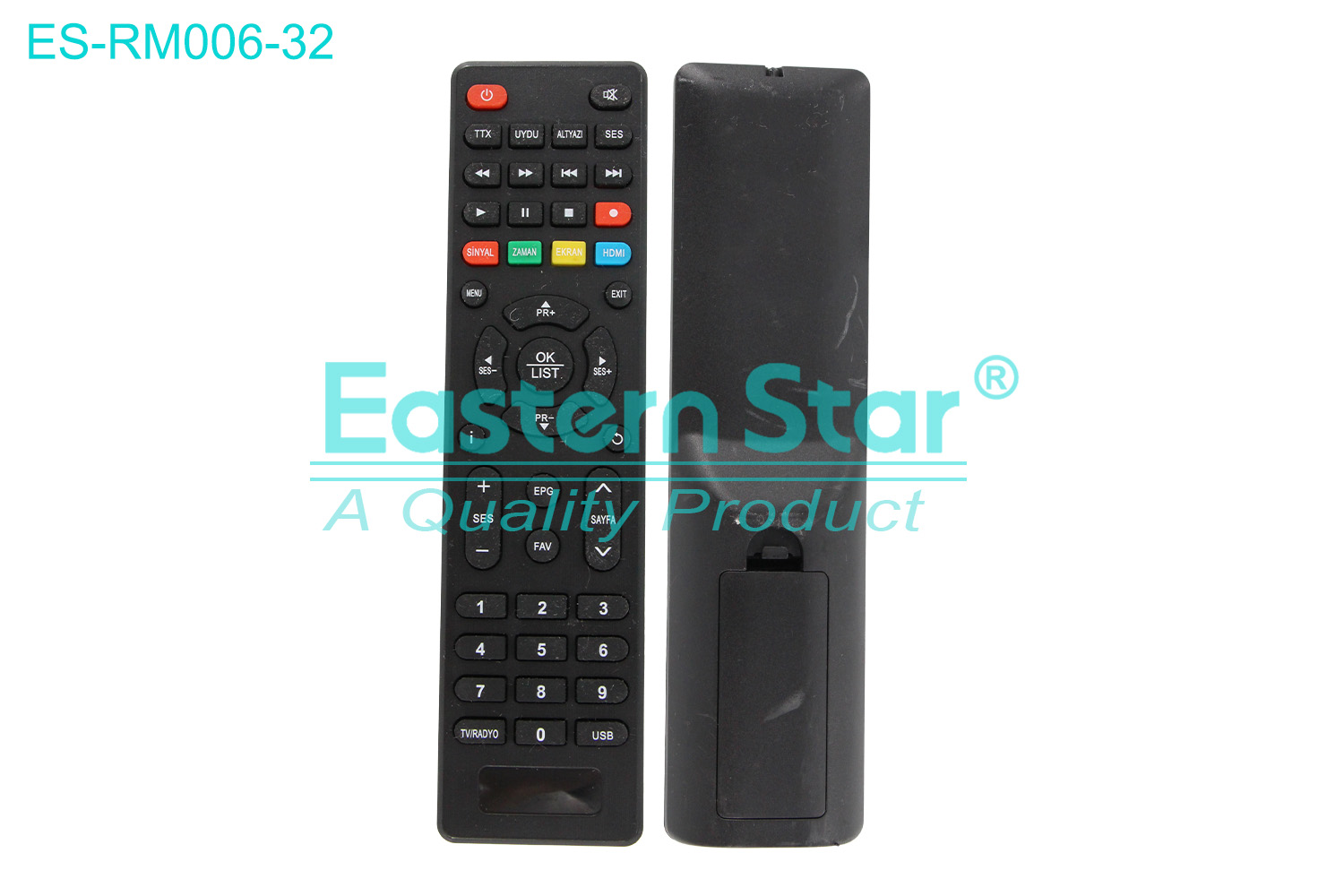 ES-RM006-32 Compatible for Sunny Smart TV Remote Control R/M 45 Keys