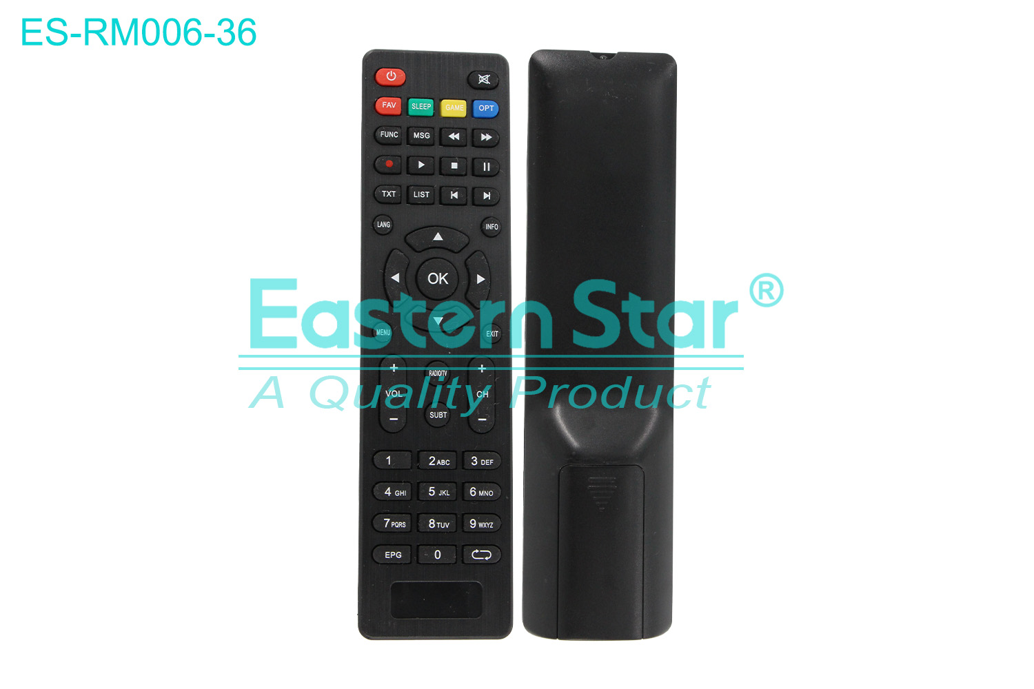 ES-RM006-36 Compatible for Redline Smart TV Remote Control R/M 45 Keys