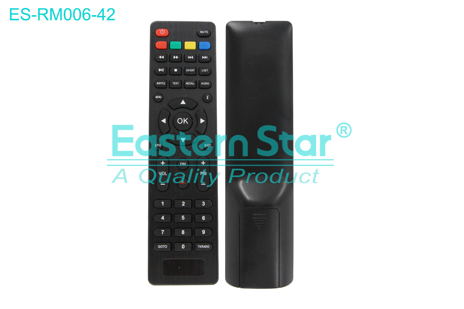 ES-RM006-42 Compatible for Botech Smart TV Remote Control R/M 45 Keys