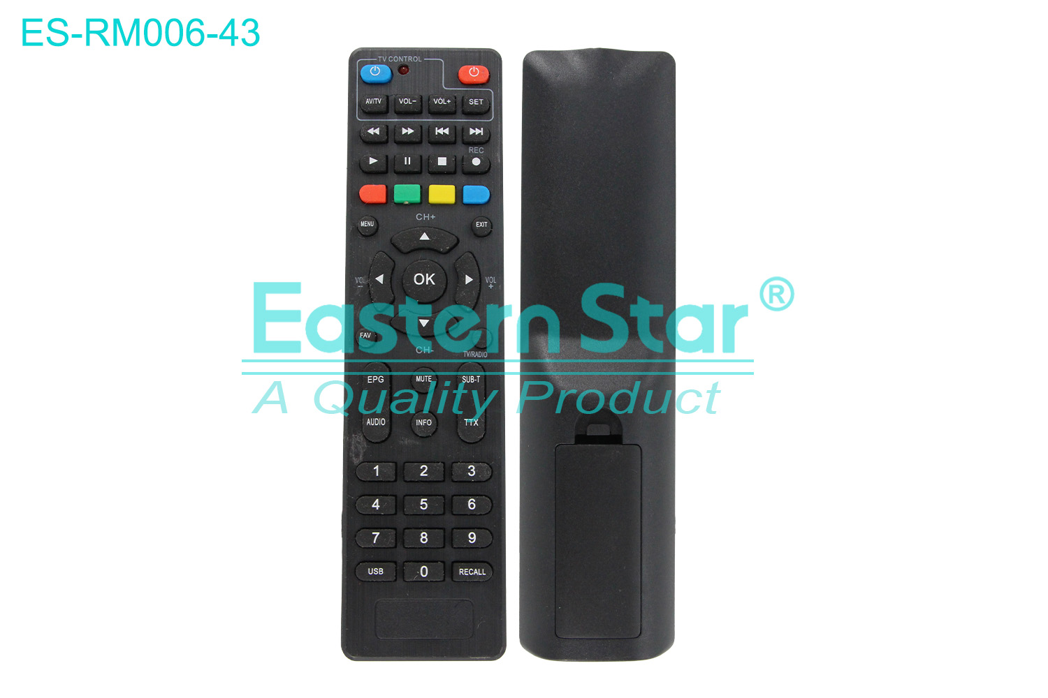 ES-RM006-43 Compatible for / Smart TV Remote Control R/M 45 Keys