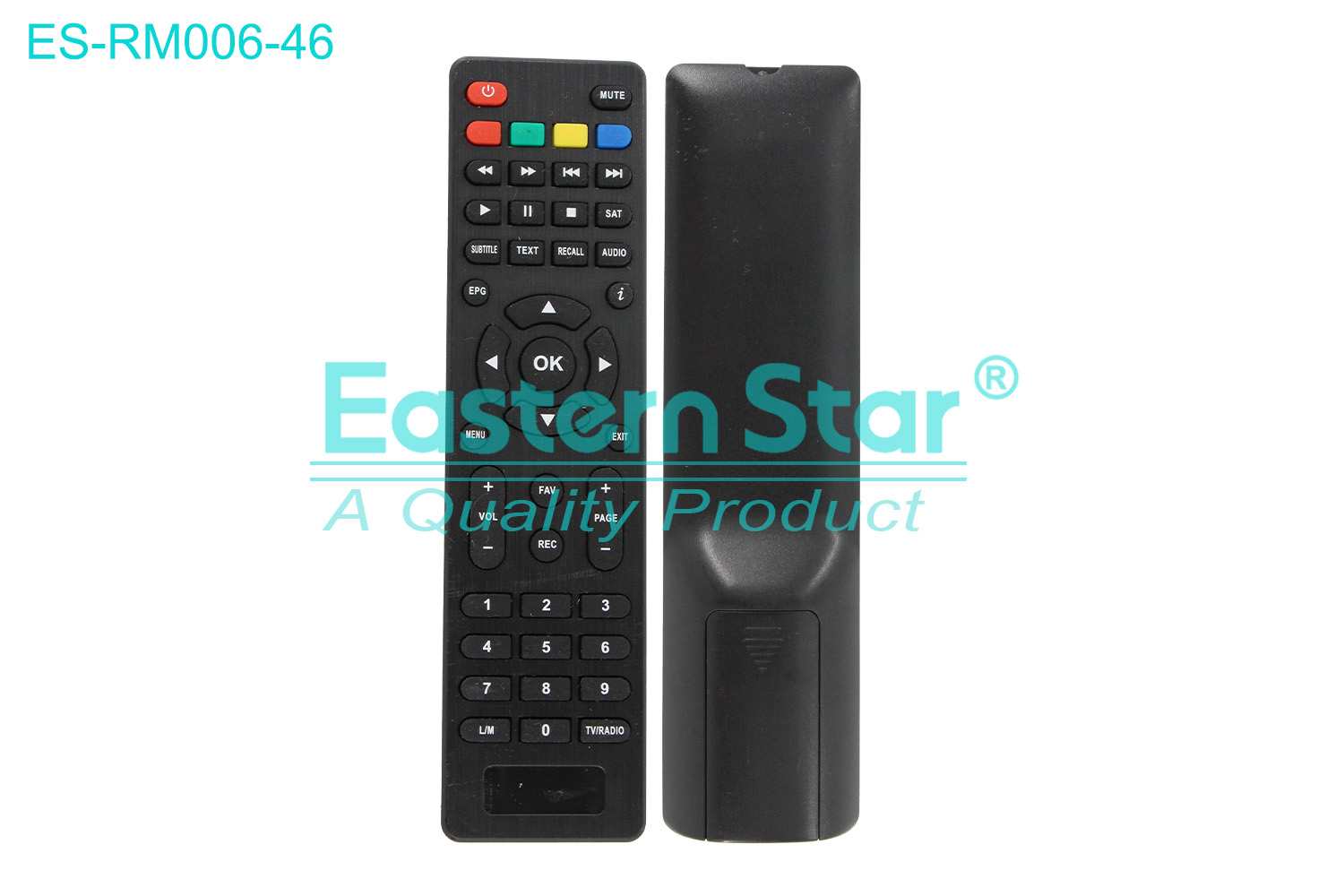 ES-RM006-46 Compatible for Sunny Smart TV Remote Control R/M 45 Keys