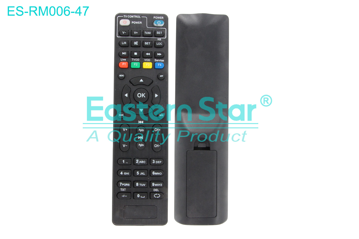 ES-RM006-47 Compatible for / Smart TV Remote Control R/M 45 Keys