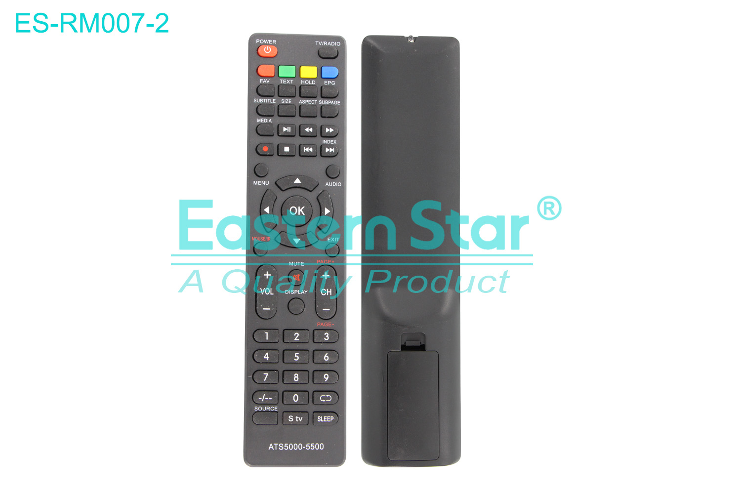 ES-RM007-2 Compatible for / Smart TV Remote Control R/M 52 Keys