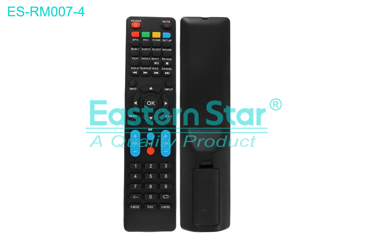 ES-RM007-4 Compatible for / Smart TV Remote Control R/M 52 Keys