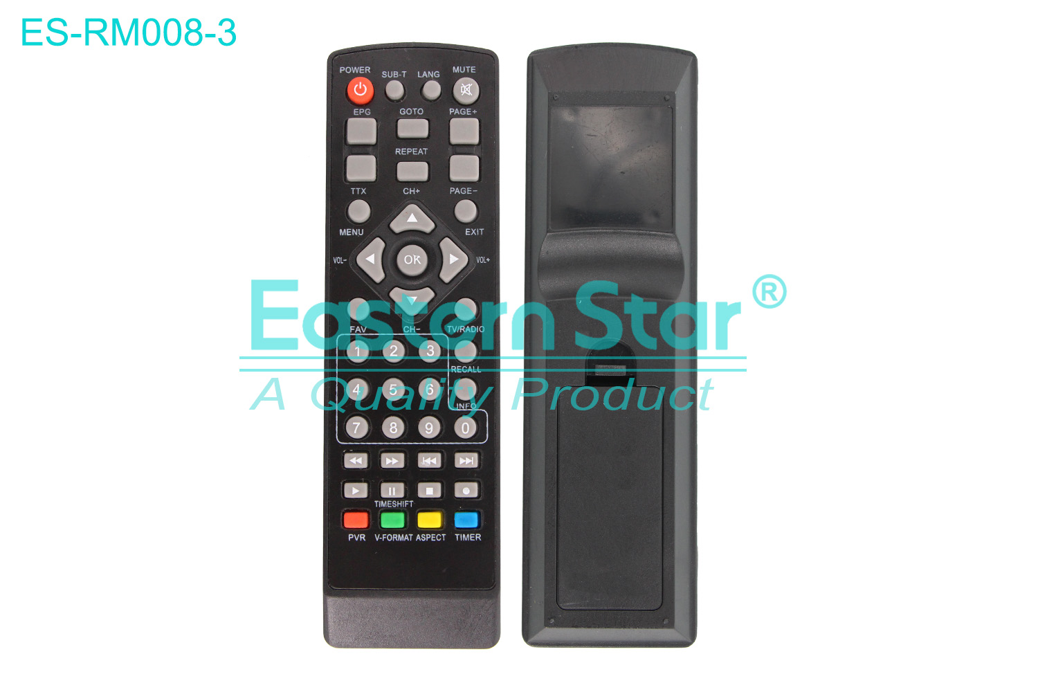 ES-RM008-3 Compatible for / Smart TV Remote Control R/M 43 Keys