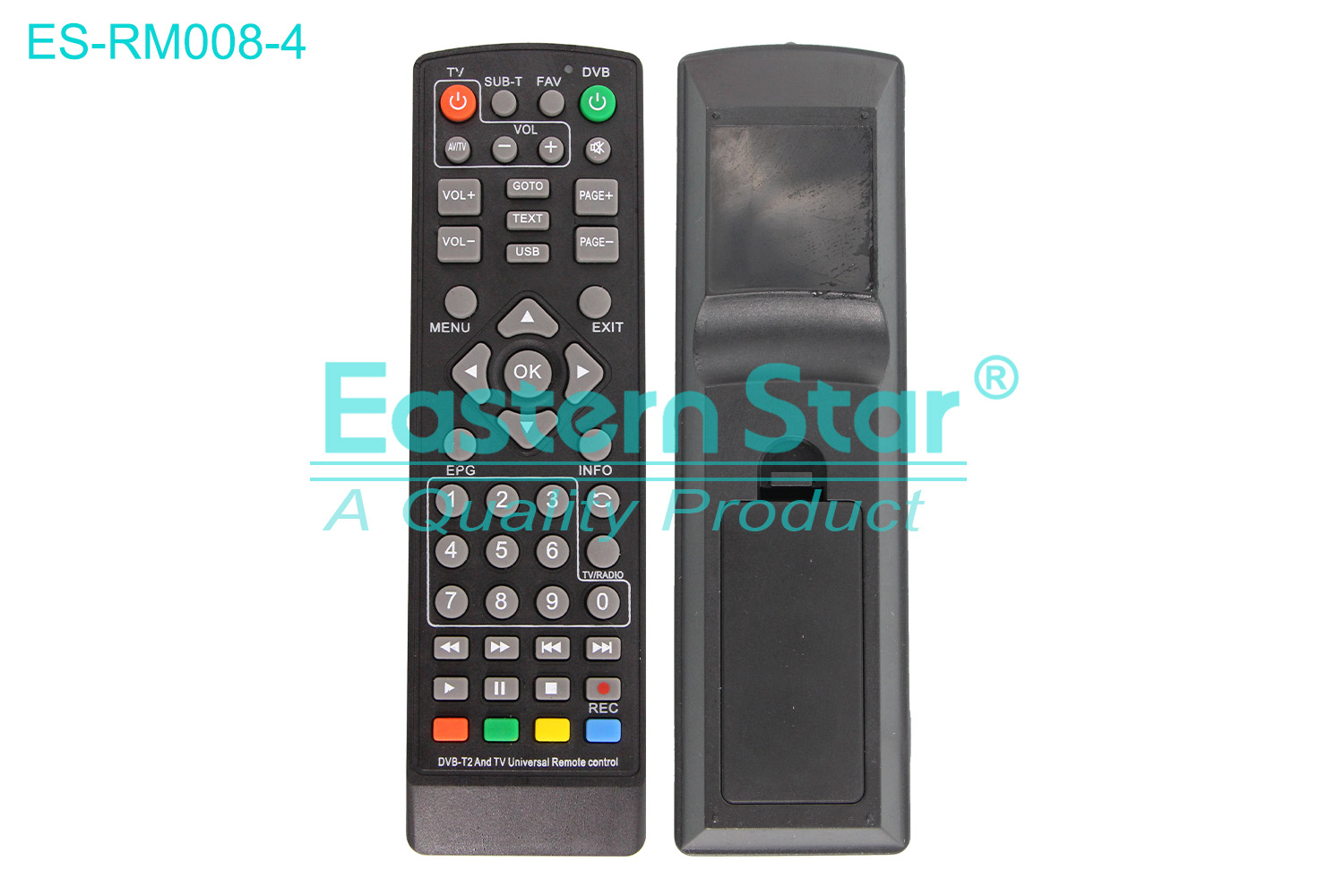 ES-RM008-4 Compatible for / Smart TV Remote Control R/M 48 Keys