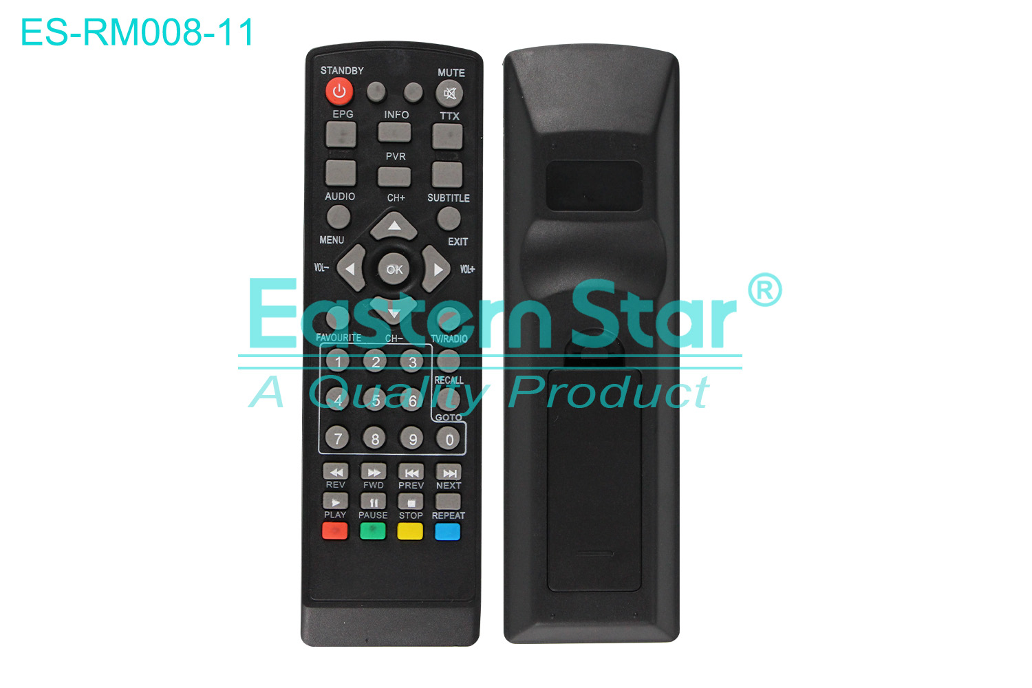 ES-RM008-11 Compatible for / Smart TV Remote Control R/M 43 Keys