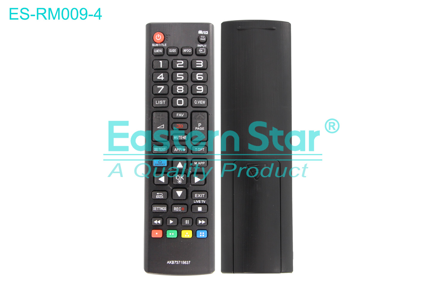 ES-RM009-4 Compatible for / Smart TV Remote Control R/M 48 Keys