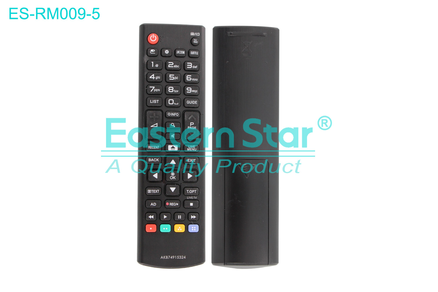 ES-RM009-5 Compatible for / Smart TV Remote Control R/M 48 Keys