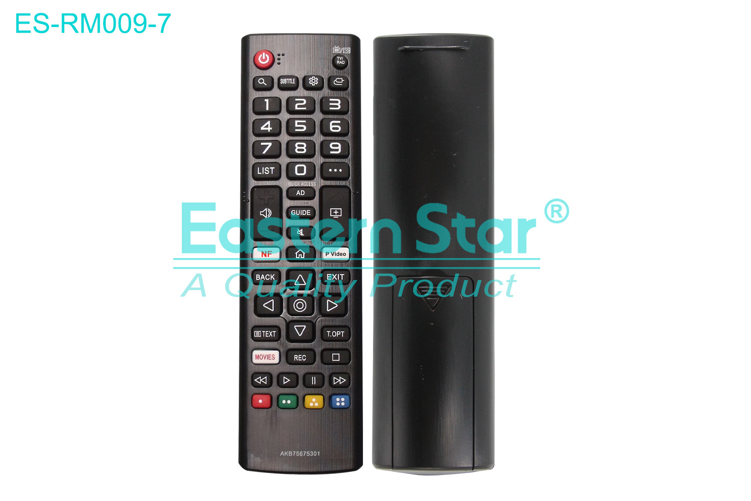 ES-RM009-7 Compatible for / Smart TV Remote Control R/M 48 Keys