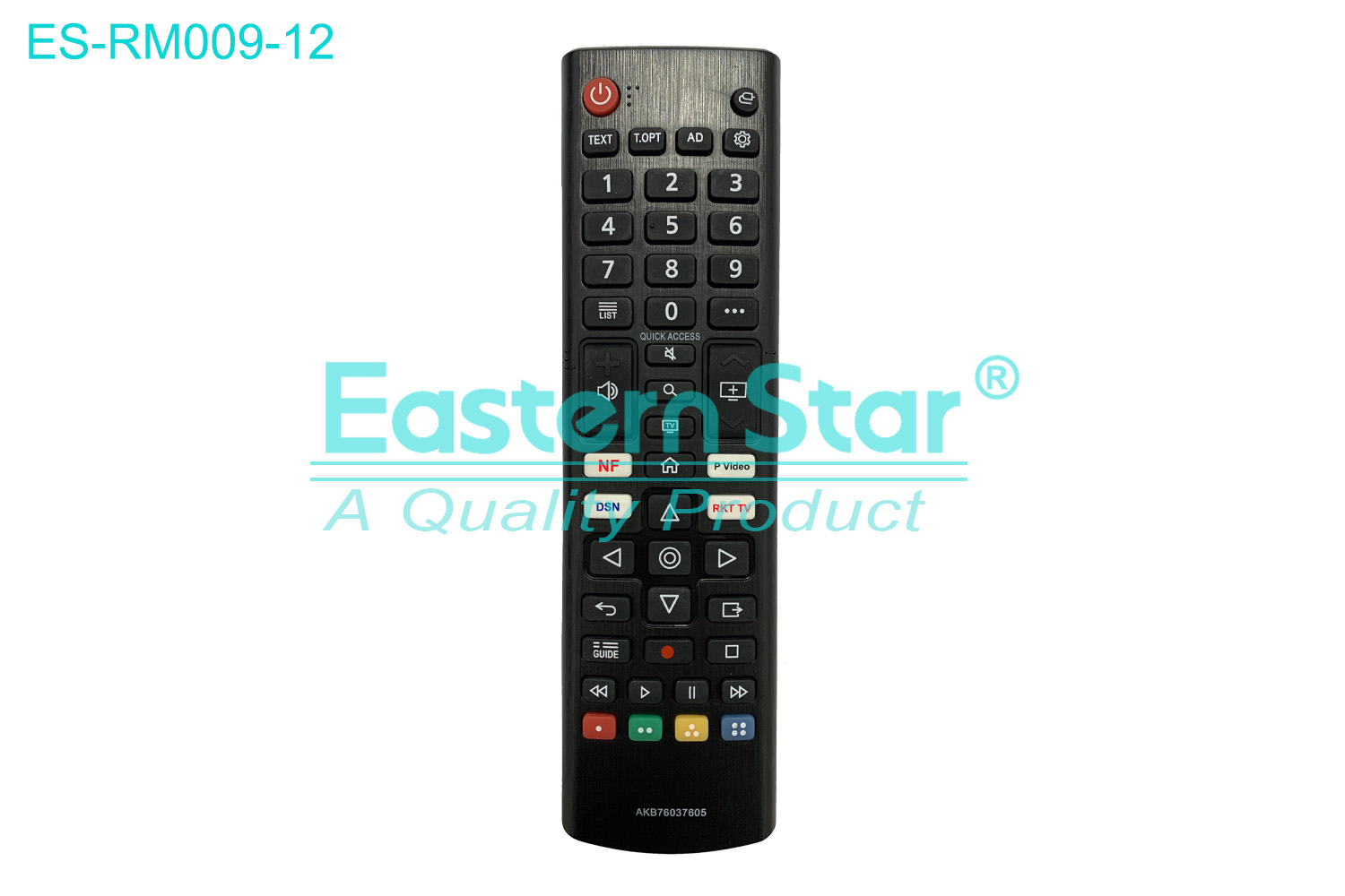 ES-RM009-12 Compatible for / Smart TV Remote Control R/M 48 Keys