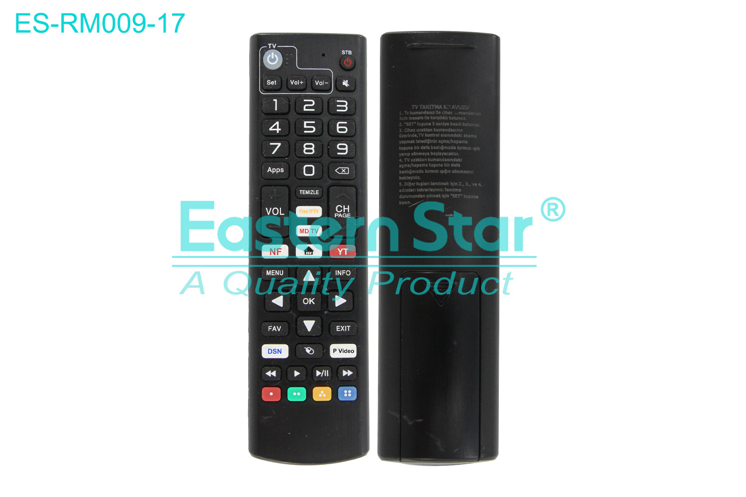 ES-RM009-17 Compatible for Lg Smart TV Remote Control R/M 48 Keys