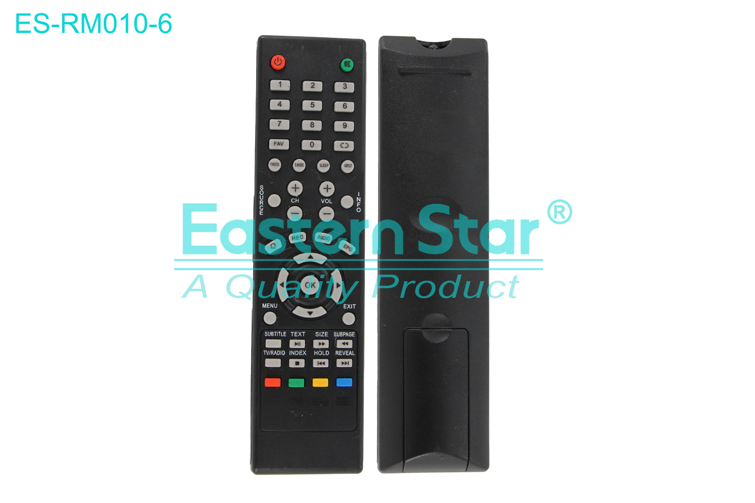 ES-RM010-6 Compatible for Dijitsu Smart TV Remote Control R/M 47 Keys