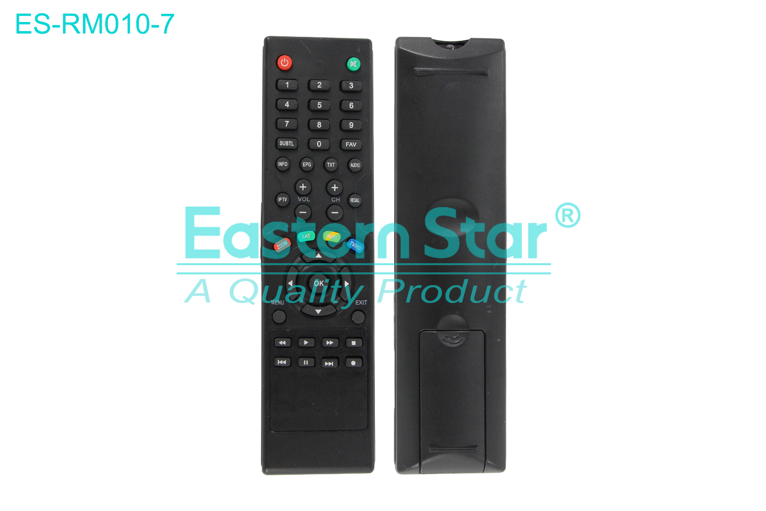 ES-RM010-7 Compatible for Redline Smart TV Remote Control R/M 43 Keys