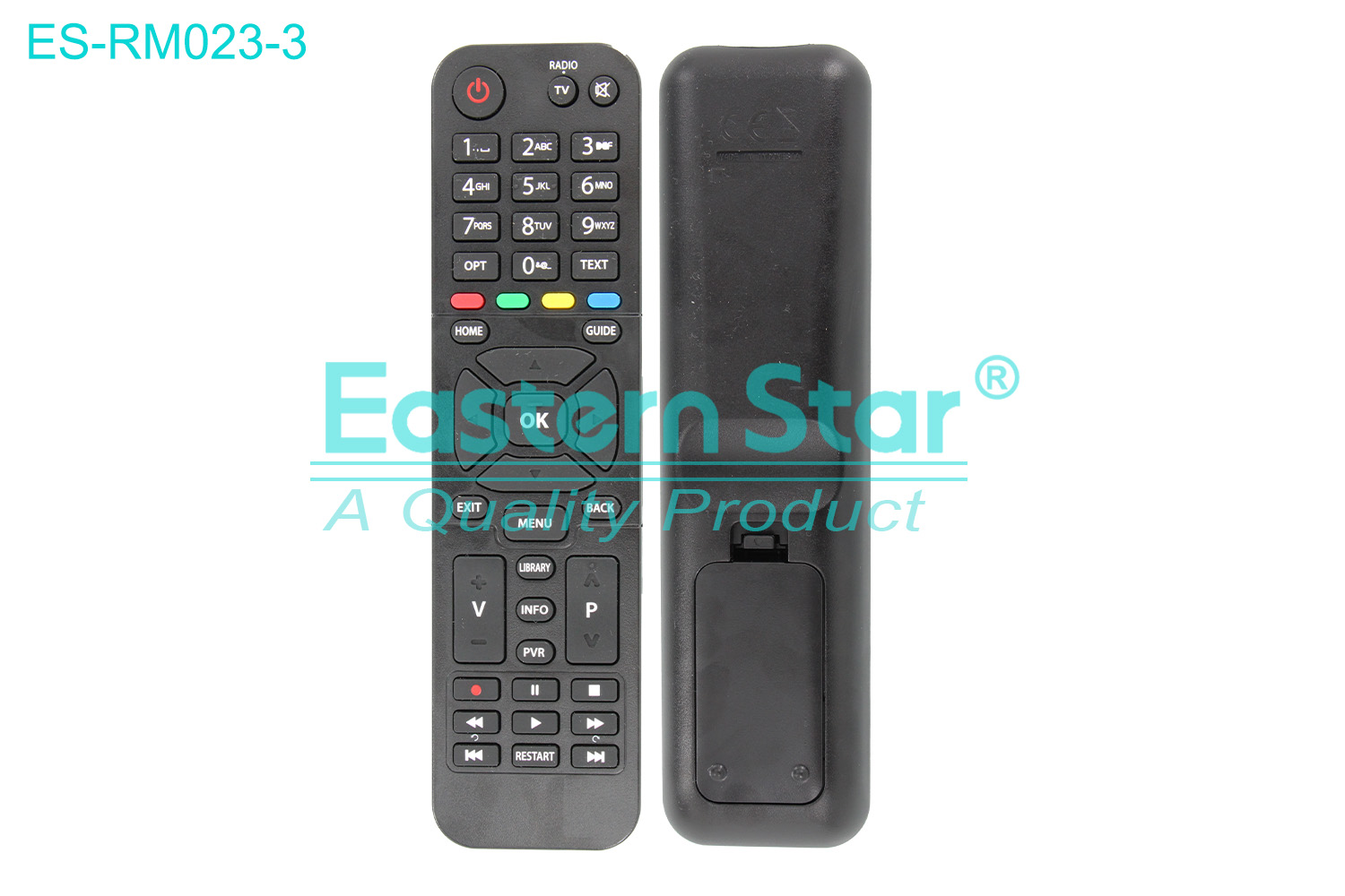 ES-RM023-3 Compatible for / Smart TV Remote Control R/M 45 Keys