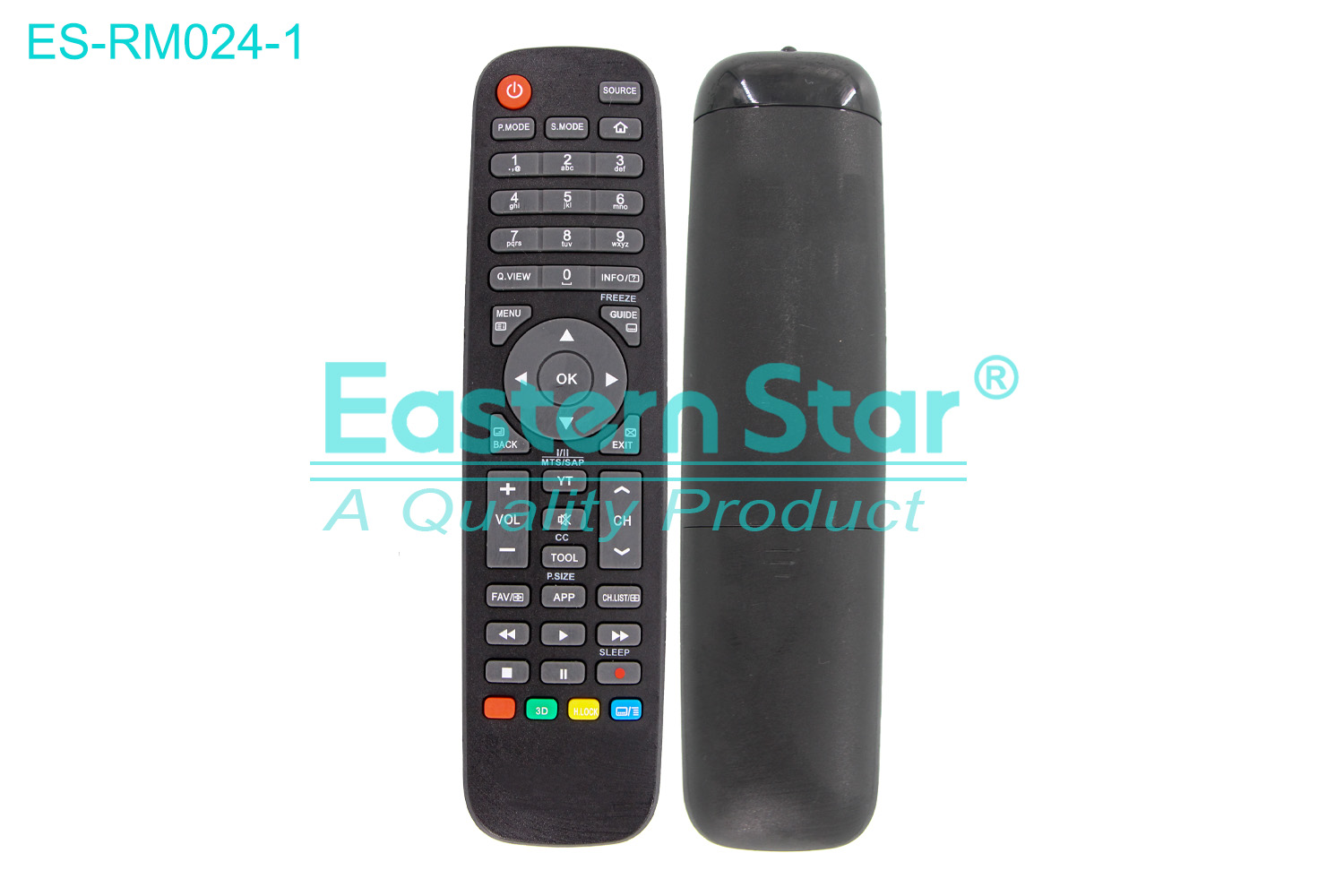 ES-RM024-1 Compatible for Haier Smart TV Remote Control R/M 46 Keys