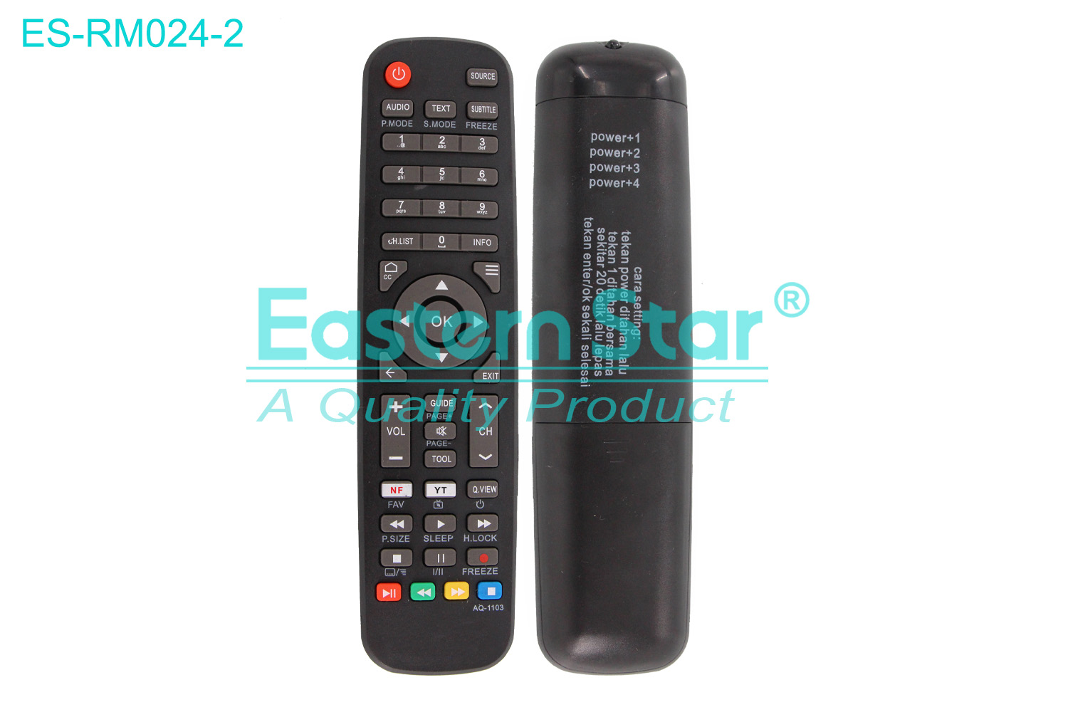 ES-RM024-2 Compatible for / Smart TV Remote Control R/M 46 Keys