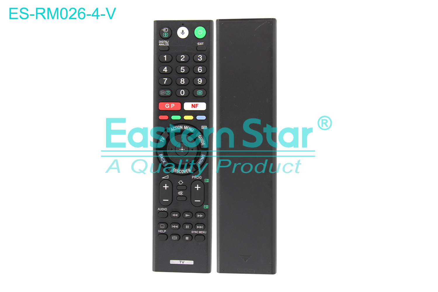ES-RM026-4-V Compatible for / Smart TV Remote Control R/M 52 Keys