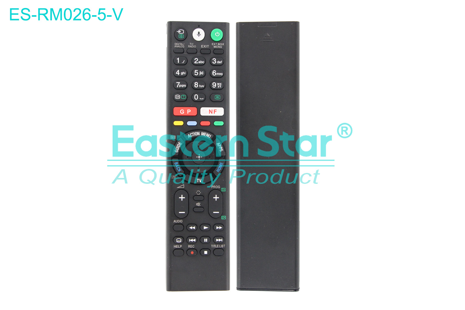 ES-RM026-5-V Compatible for / Smart TV Remote Control R/M 54 Keys
