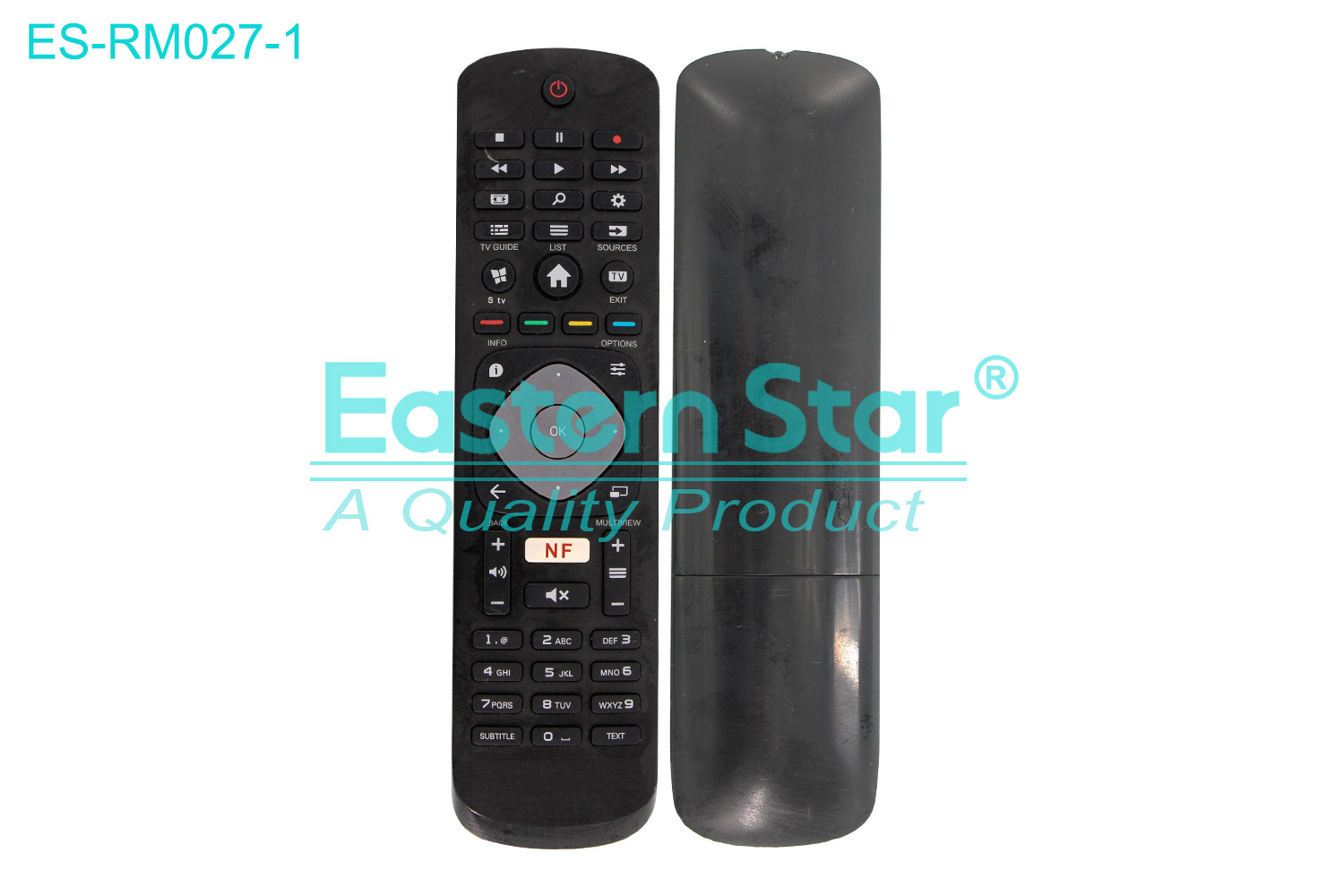 ES-RM027-1 Compatible for Philips Smart TV Remote Control R/M 47 Keys
