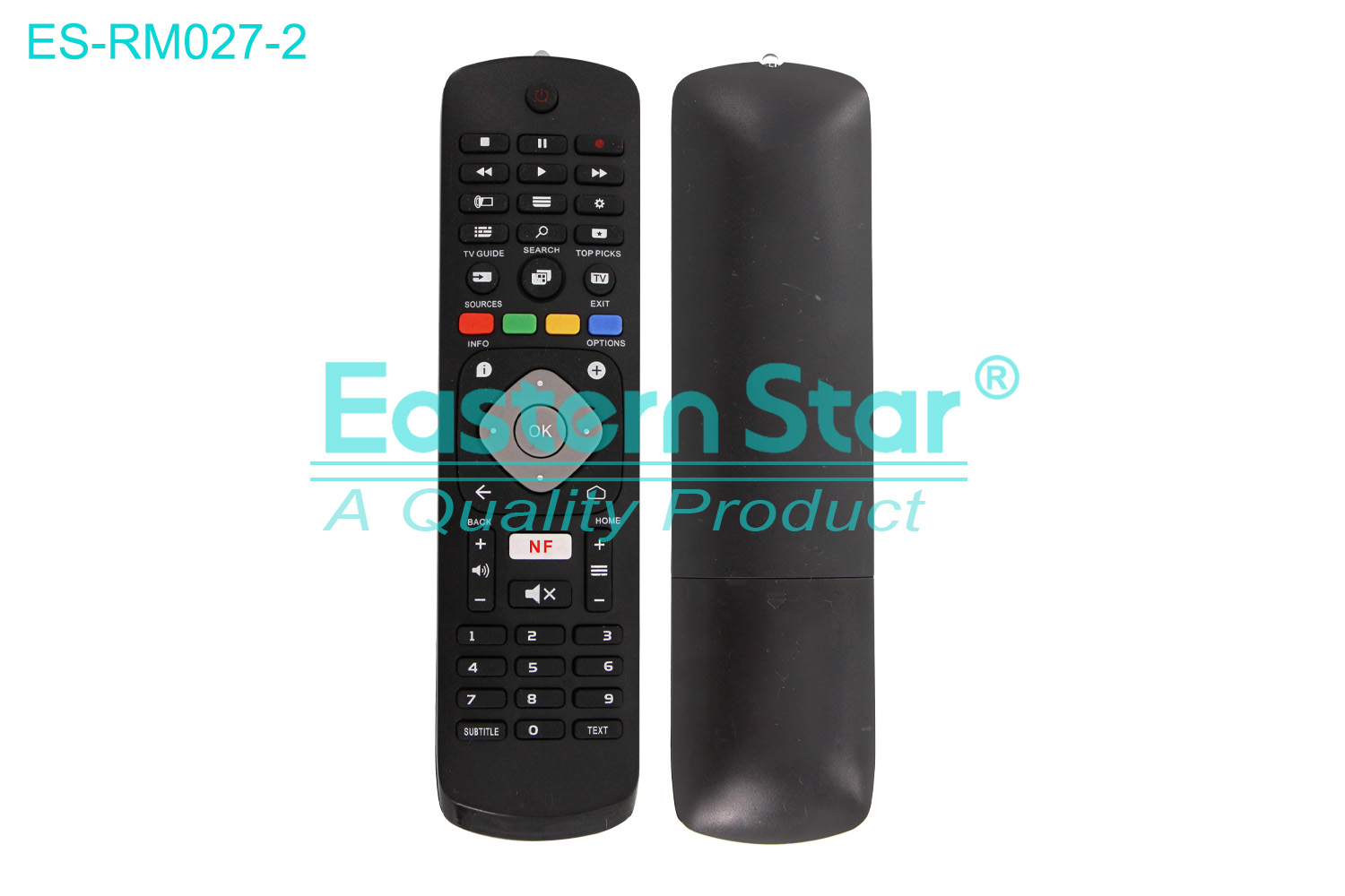 ES-RM027-2 Compatible for Philips Smart TV Remote Control R/M 47 Keys