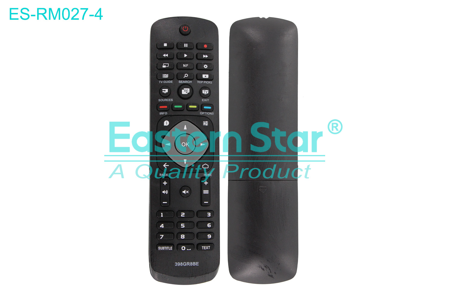 ES-RM027-4 Compatible for Philips Smart TV Remote Control R/M 45 Keys