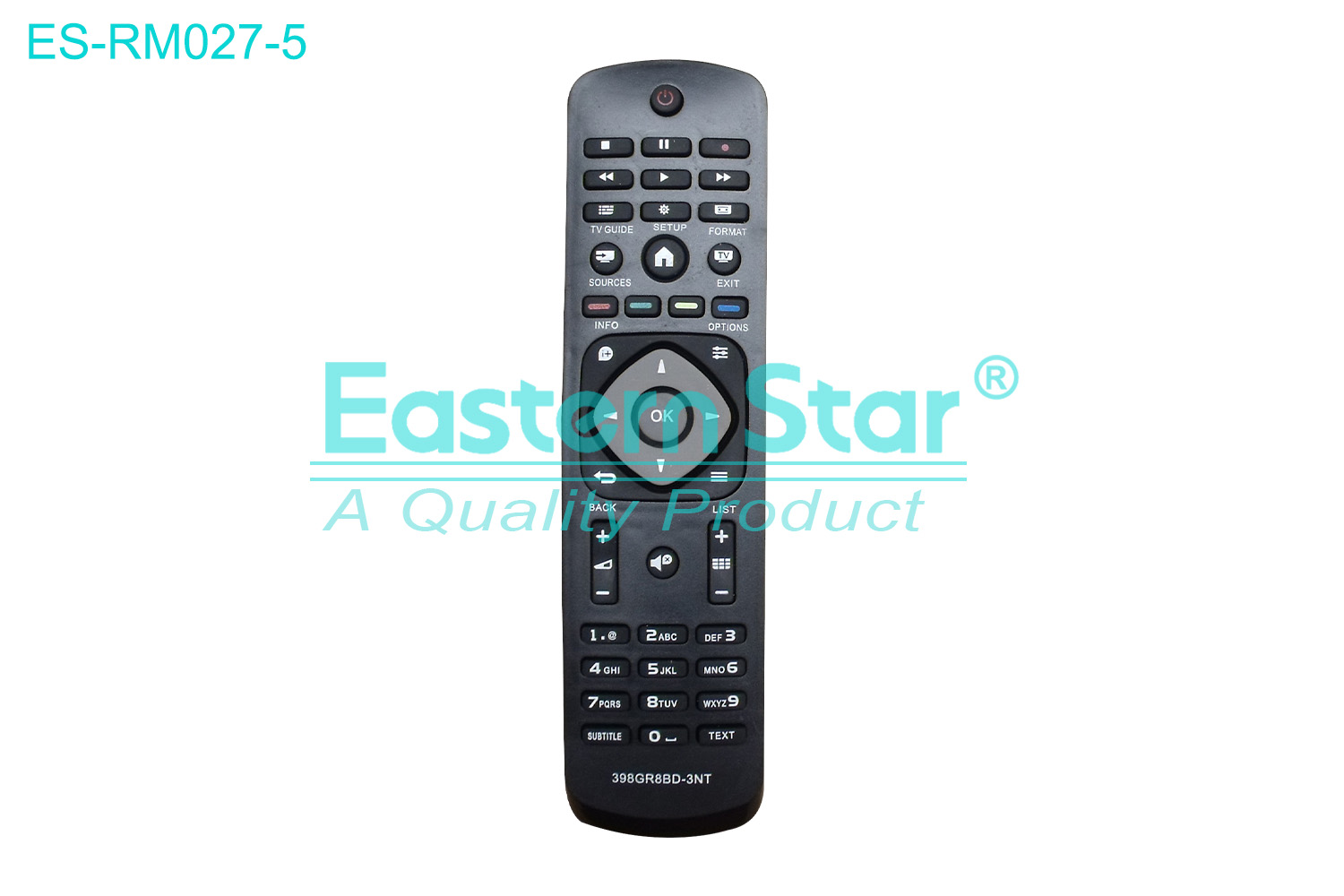 ES-RM027-5 Compatible for / Smart TV Remote Control R/M 43 Keys