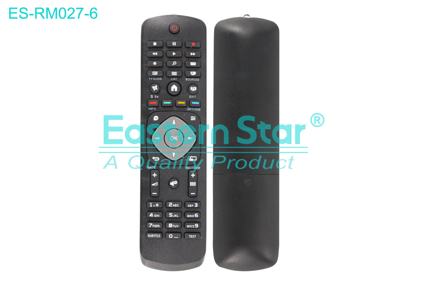 ES-RM027-6 Compatible for / Smart TV Remote Control R/M 46 Keys