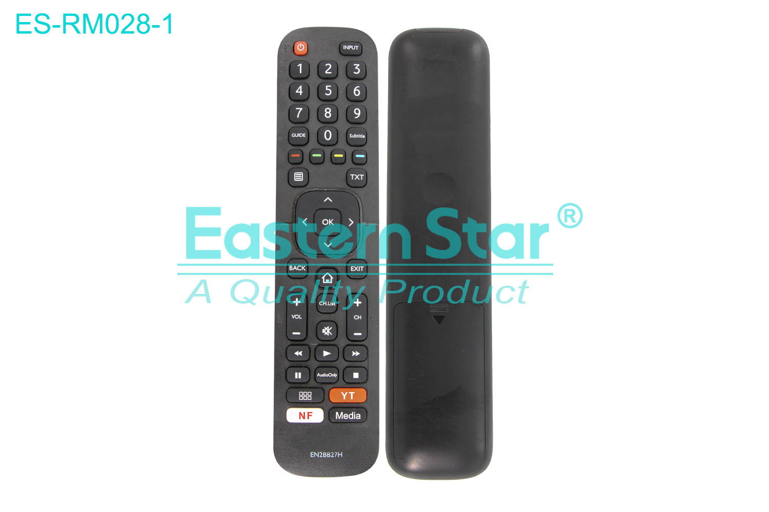 ES-RM028-1 Compatible for Hisense Smart TV Remote Control R/M 44 Keys
