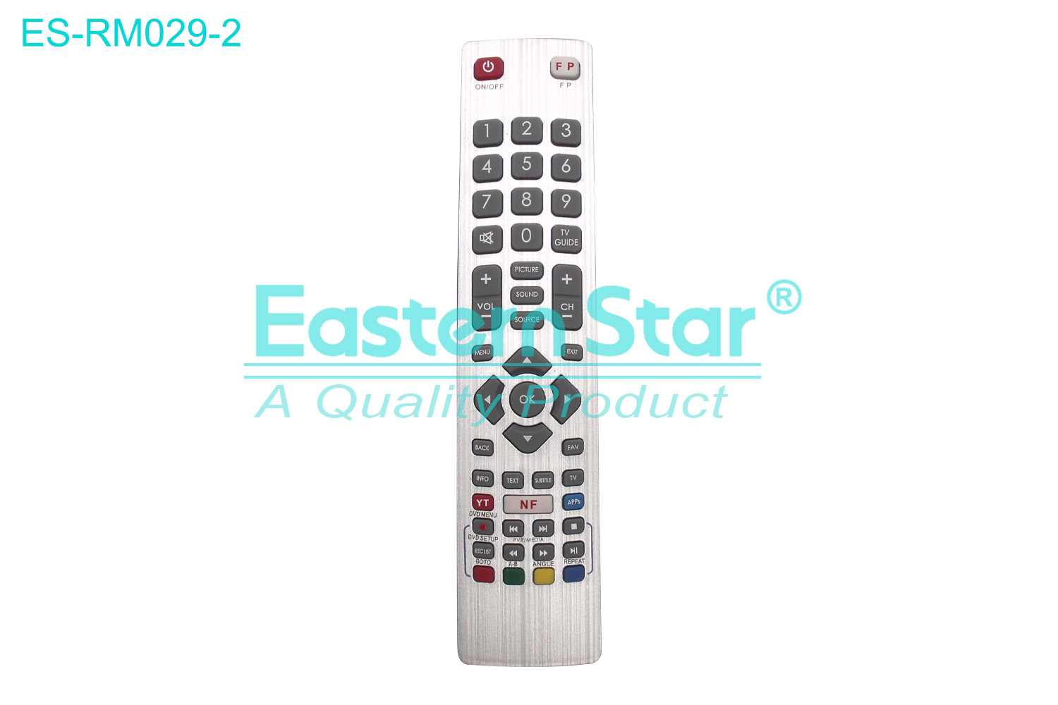 ES-RM029-2 Compatible for Sharp Smart TV Remote Control R/M 49 Keys