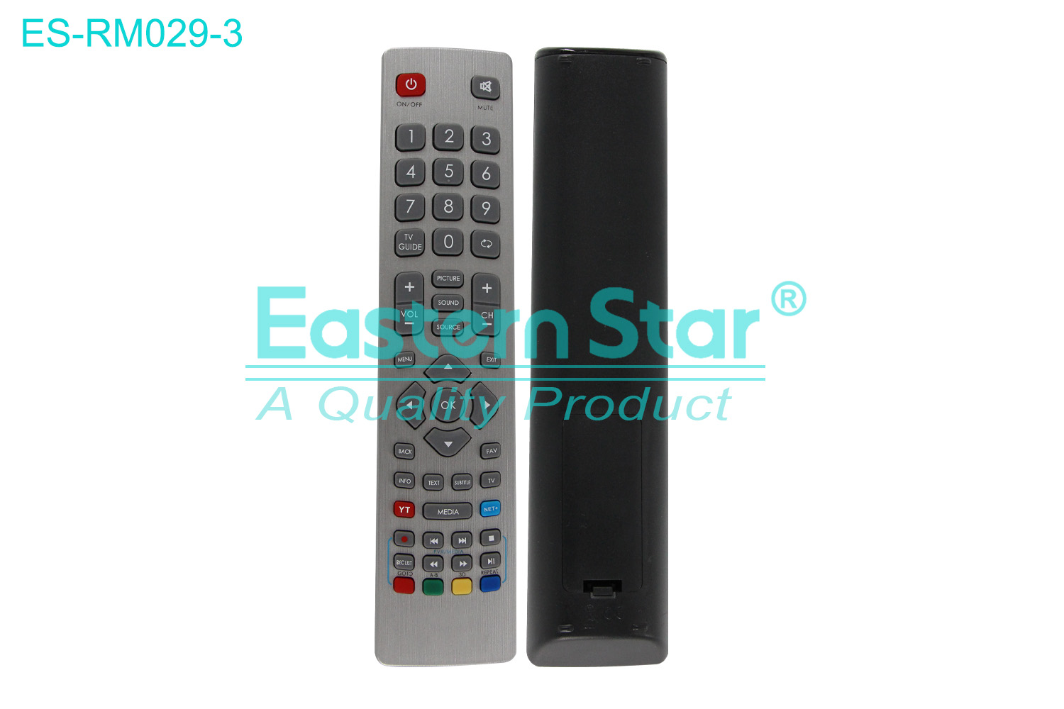 ES-RM029-3 Compatible for Sharp Smart TV Remote Control R/M 49 Keys