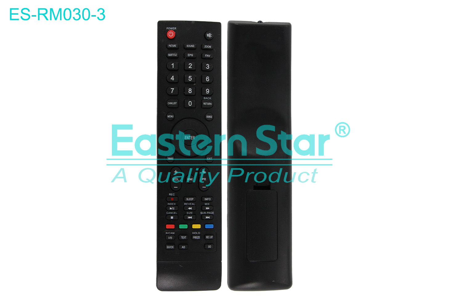 ES-RM030-3 Compatible for Keysmart Smart TV Remote Control R/M 54 Keys