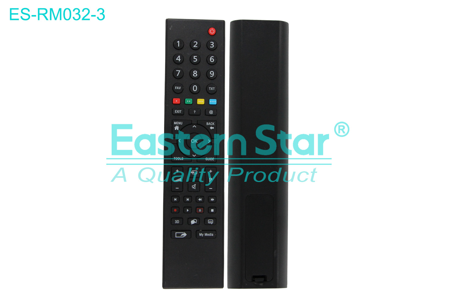 ES-RM032-3 Compatible for Arcelik Smart TV Remote Control R/M 48 Keys