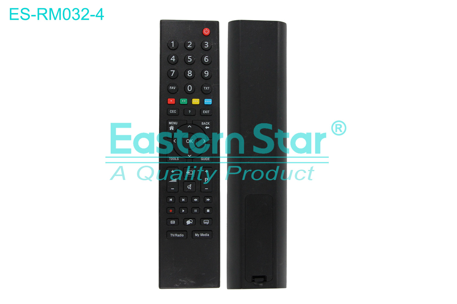 ES-RM032-4 Compatible for Arcelik Smart TV Remote Control R/M 48 Keys