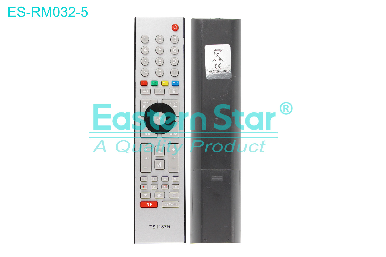 ES-RM032-5 Compatible for / Smart TV Remote Control R/M 48 Keys