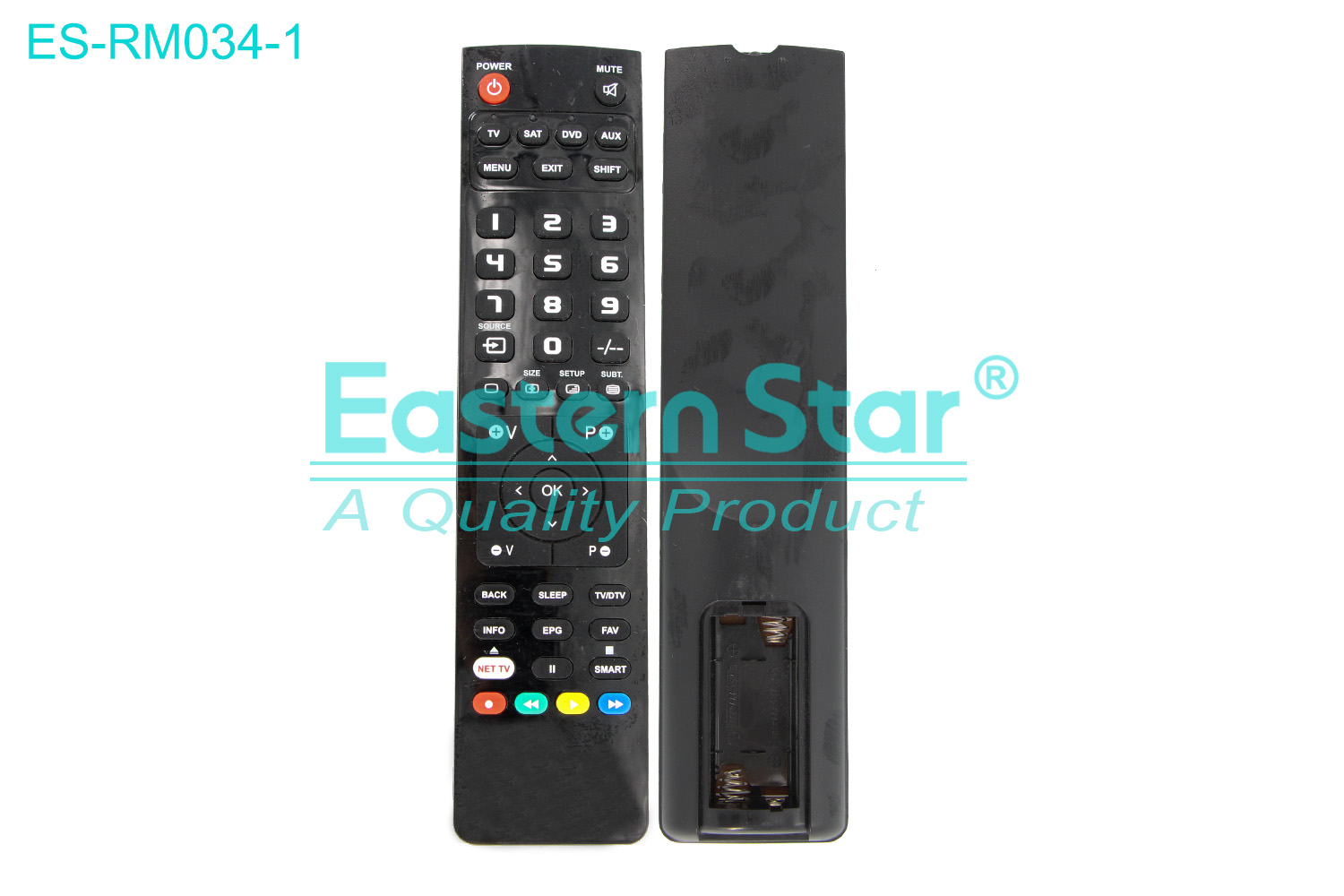 ES-RM034-1 Compatible for Pioneer Smart TV Remote Control R/M 46 Keys