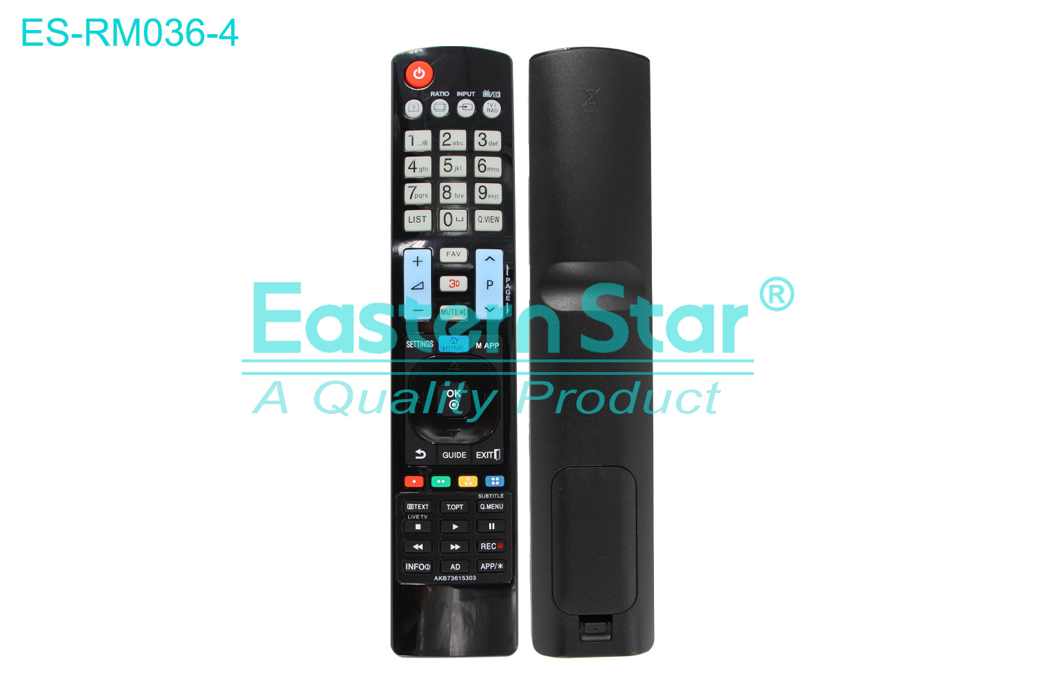 ES-RM036-4 Compatible for / Smart TV Remote Control R/M 51 Keys