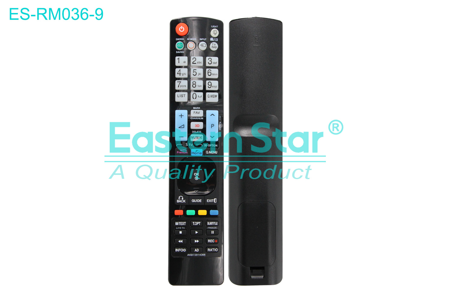 ES-RM036-9 Compatible for Lg Smart TV Remote Control R/M 51 Keys