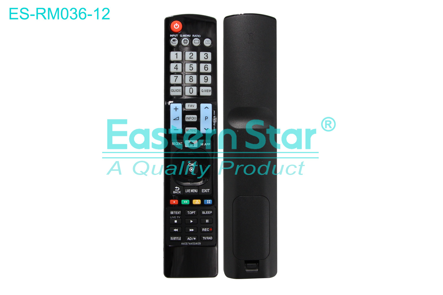 ES-RM036-12 Compatible for Lg Smart TV Remote Control R/M 51 Keys