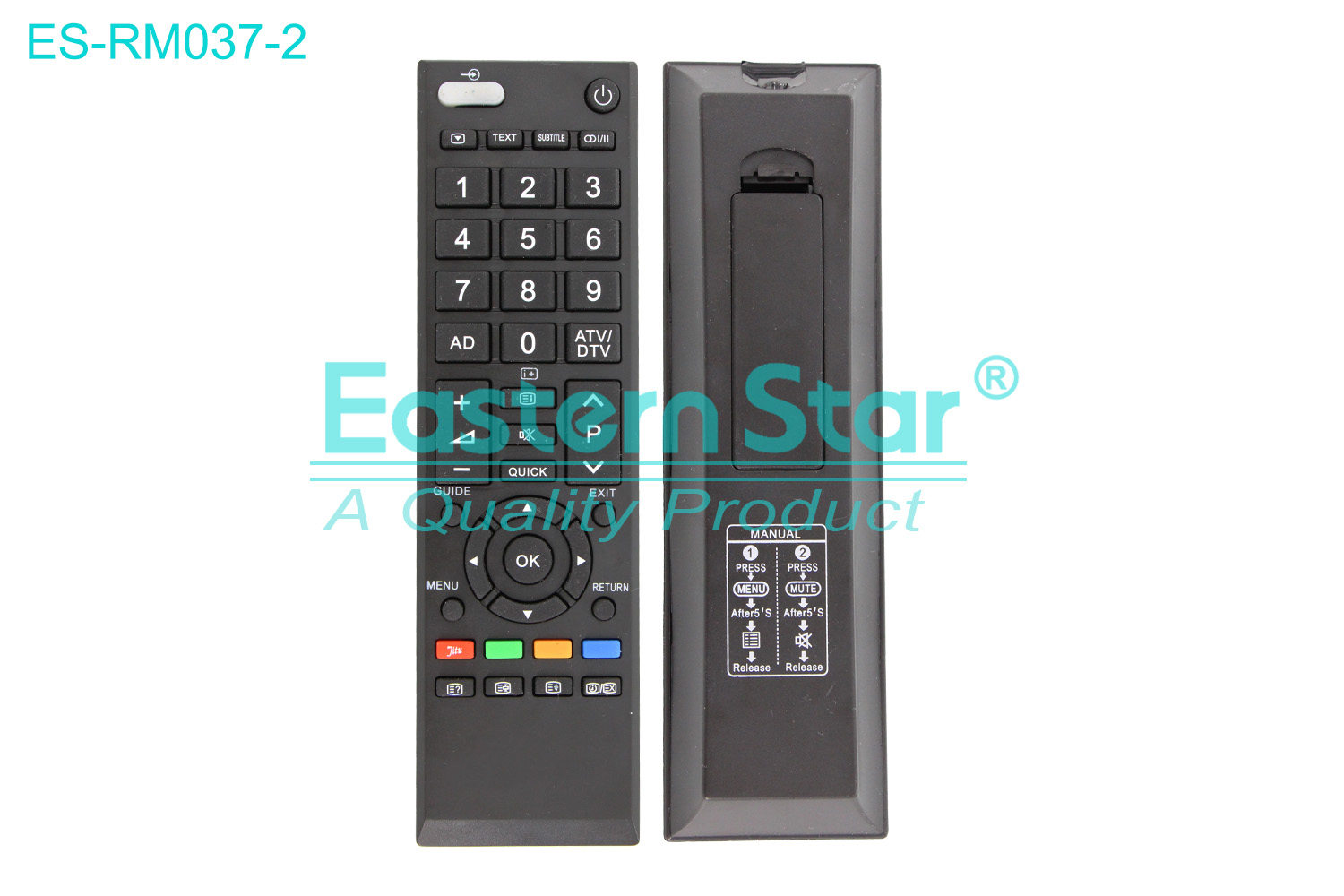 ES-RM037-2 Compatible for / Smart TV Remote Control R/M 42 Keys