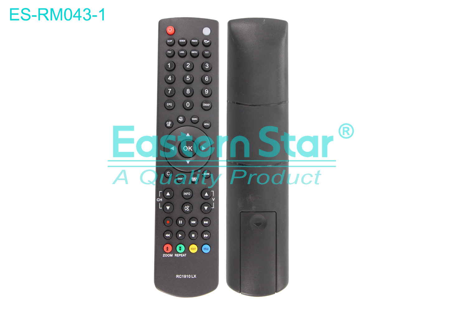 ES-RM043-1 Compatible for Toshiba Smart TV Remote Control R/M 53 Keys