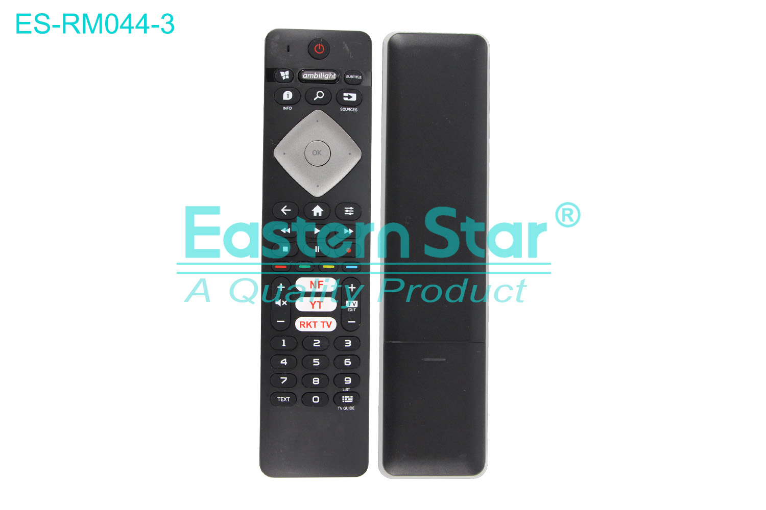 ES-RM044-3 Compatible for Philips Smart TV Remote Control R/M 44 Keys
