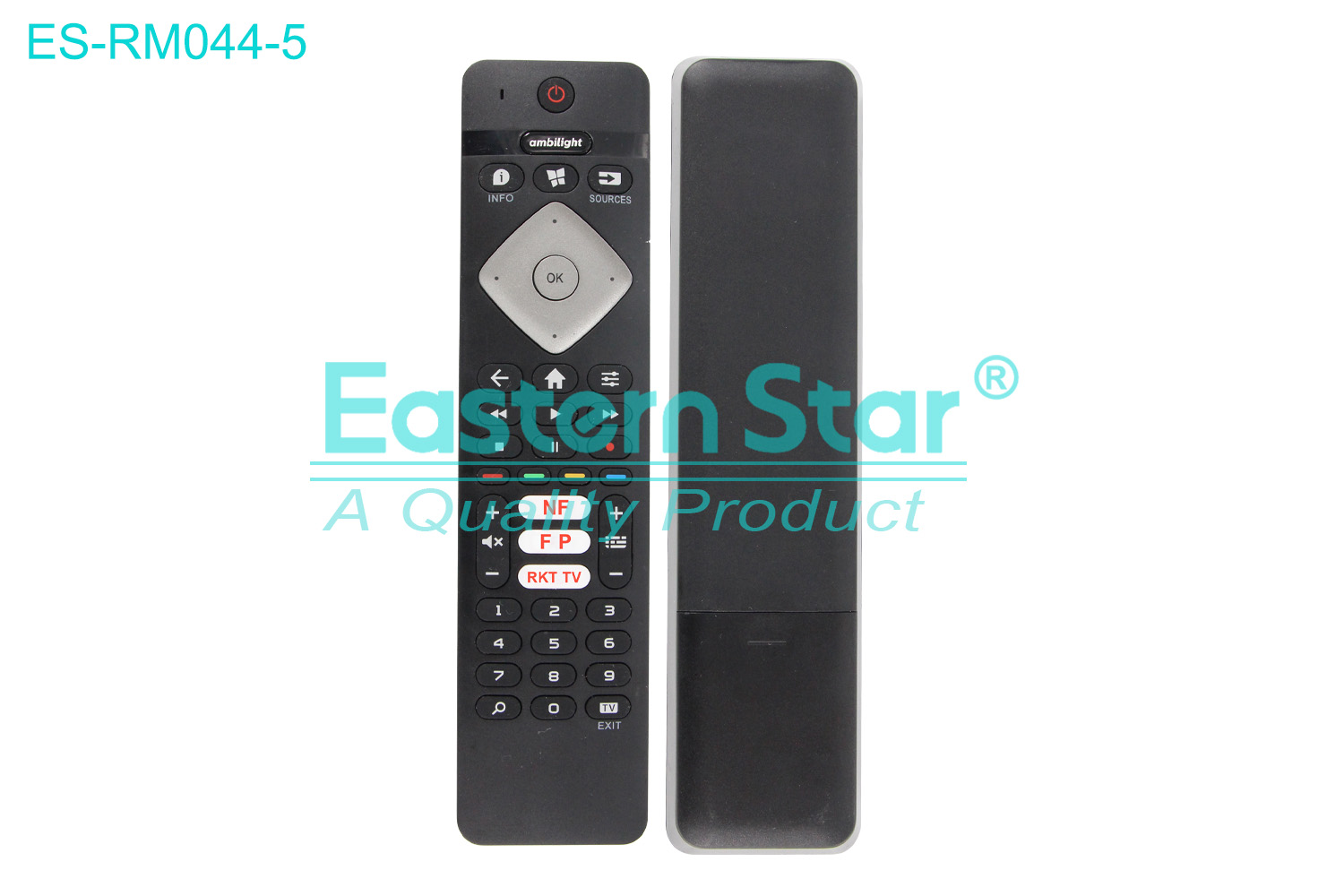 ES-RM044-5 Compatible for Philips Smart TV Remote Control R/M 42 Keys