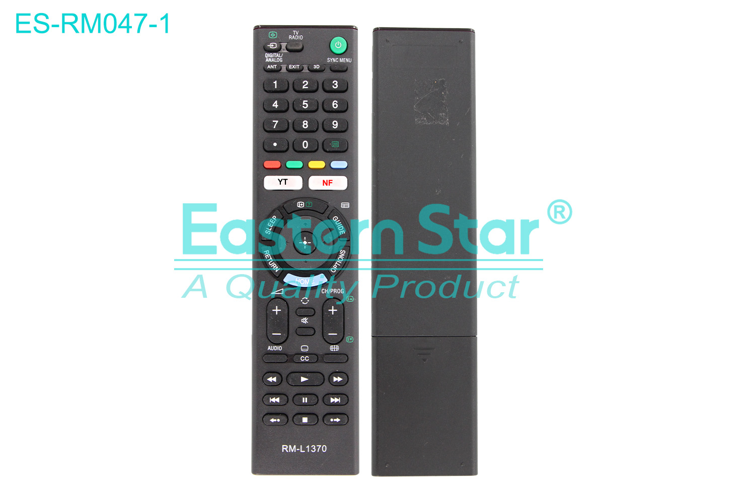 ES-RM047-1 Compatible for Sony Smart TV Remote Control R/M 54 Keys